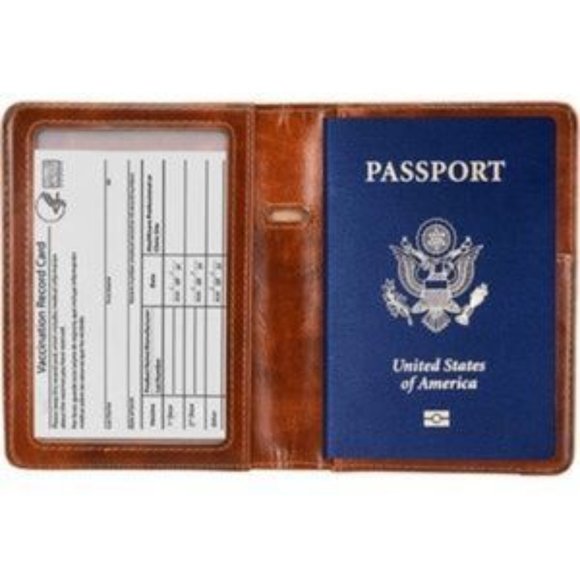New Brown RFID Blocking Passport Holder - Picture 4 of 5